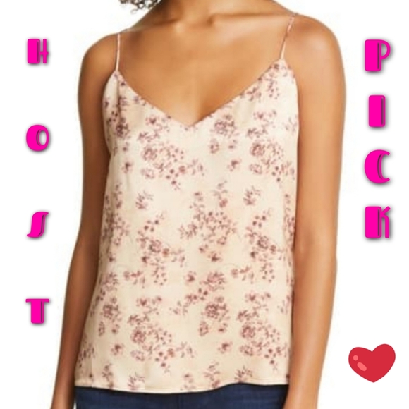 L'AGENCE Tops - L'AGENCE Jane Floral Double Layered Silk Camisole